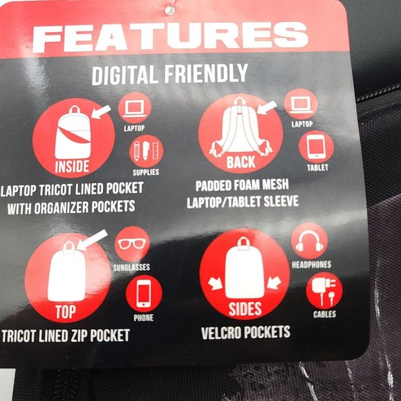 Marvel the Punisher Superhero Laptop Backpack Black New - Picture 7 of 7